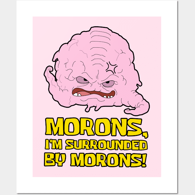 Funny Krang Wall Art by mighty corps studio